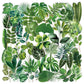 50 Transparent Flower Stickers | PET Decorative Craft Set for Journals and Notebooks