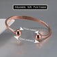 Vinterly Pure Copper Bracelets Magnetic Shiny Adjustable Bangles Arthritis Pain Relief Health Magnet Jewelry Anti Radiation