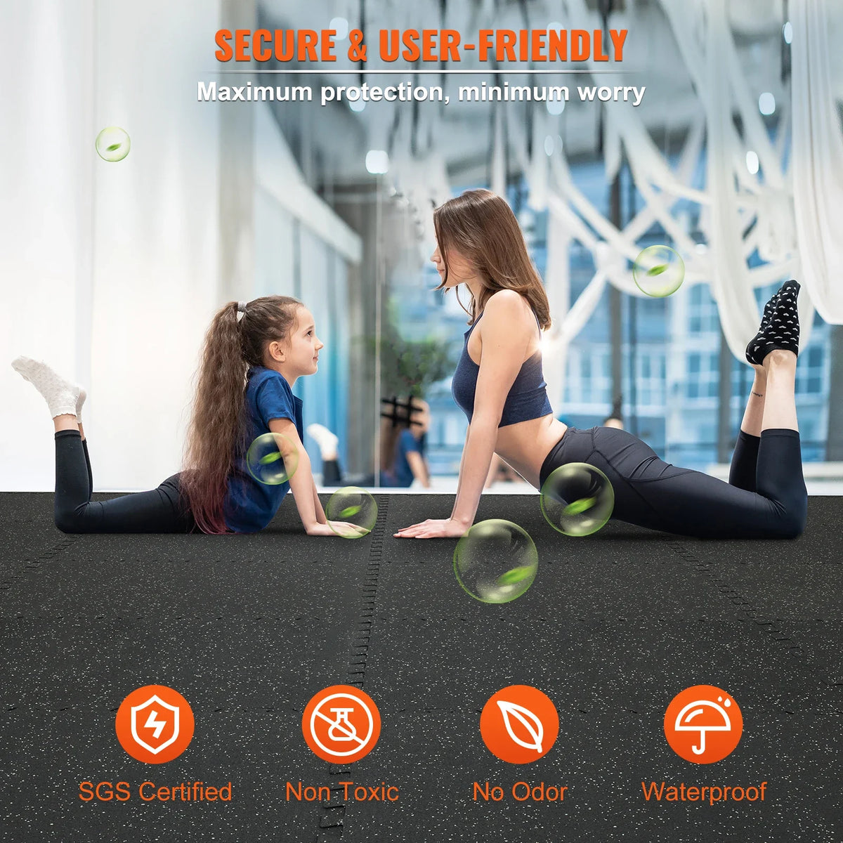 Premium Rubber & Foam Gym Mats Interlocking & Waterproof