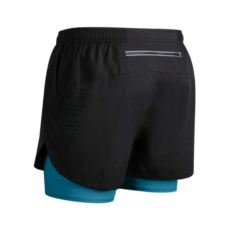 Reflective Men's 2-in-1 Running & Training Shorts