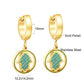 LUXUSTEEL Animal Hoop Earrings | Stainless Steel Drop Earrings for Women