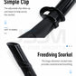 JSJM New 3PCS Snorkel Set Diving Mask Wet Snorkel Anti Fog Leak Proof Tempered Glass Wide View Silicone for Adults Men Women