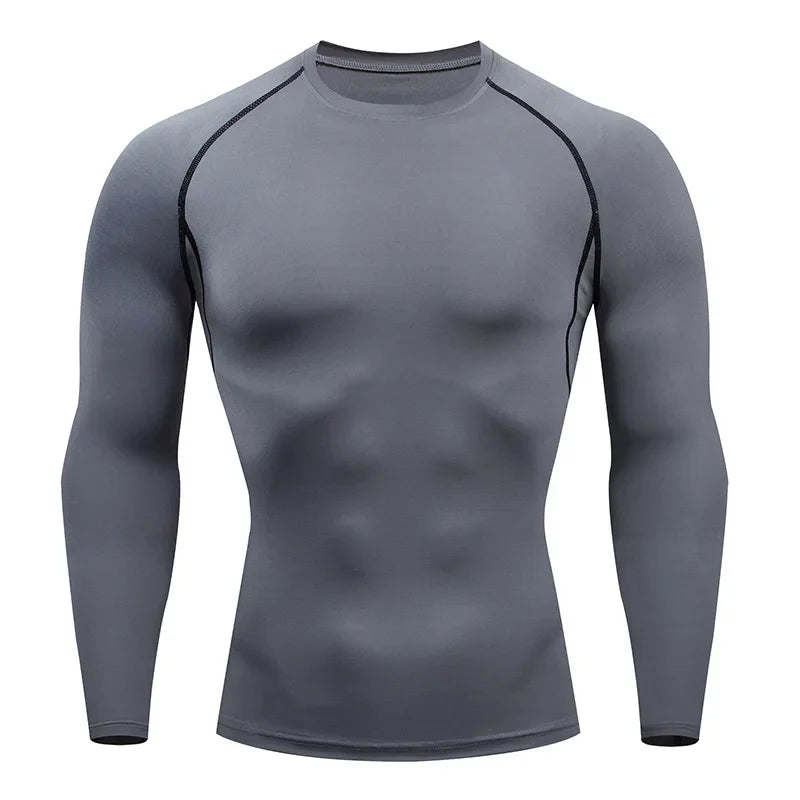 Men’s Long Sleeve Fitness Tee – Spring & Autumn Training Shirt