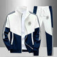 Men's Colorblock Tracksuit 2-Piece Set