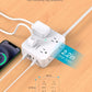 Surge Protector Power Strip with 8 Outlets and 4 USB Ports, Ultra Thin Flat Plug for Home Office Dorm Essentials