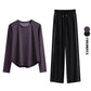 Women’s 2-Piece Tracksuit Loose Sports Top & Sweatpants Set