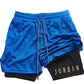 Men's Double-Layer Running Training Shorts