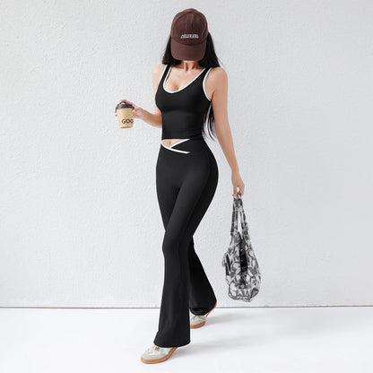 Women's 2-Piece Open-Back Yoga & Running Set