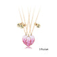 3 Pcs/set Best Friends Pendant Necklace For Woman Magnetic Adjustable Rainbow Daisy Lover Broken Heart Chain BFF Jewelry Gifts