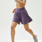 Women's High-Waist Quick-Dry Running Shorts with Pockets