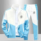 Men's Colorblock Tracksuit 2-Piece Set