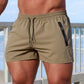 Men’s Quick-Dry Swim & Gym Shorts with Zipper Pockets