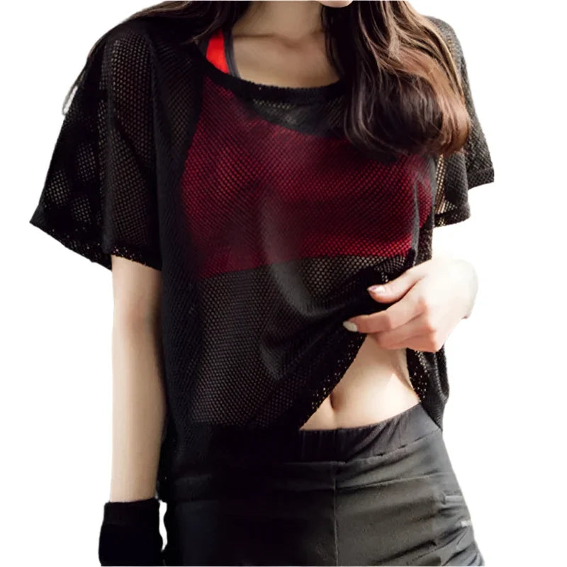 Elevate Your Workout Sexy Mesh Yoga Tank Top