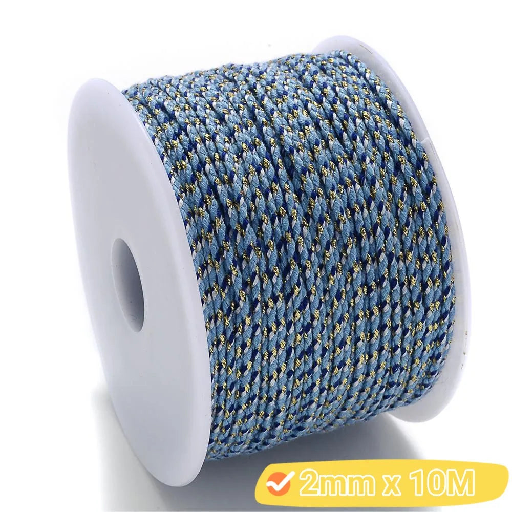 2mm Natural Cotton Rope 10m | DIY Craft Cord for Jewelry and Bohemian Decor
