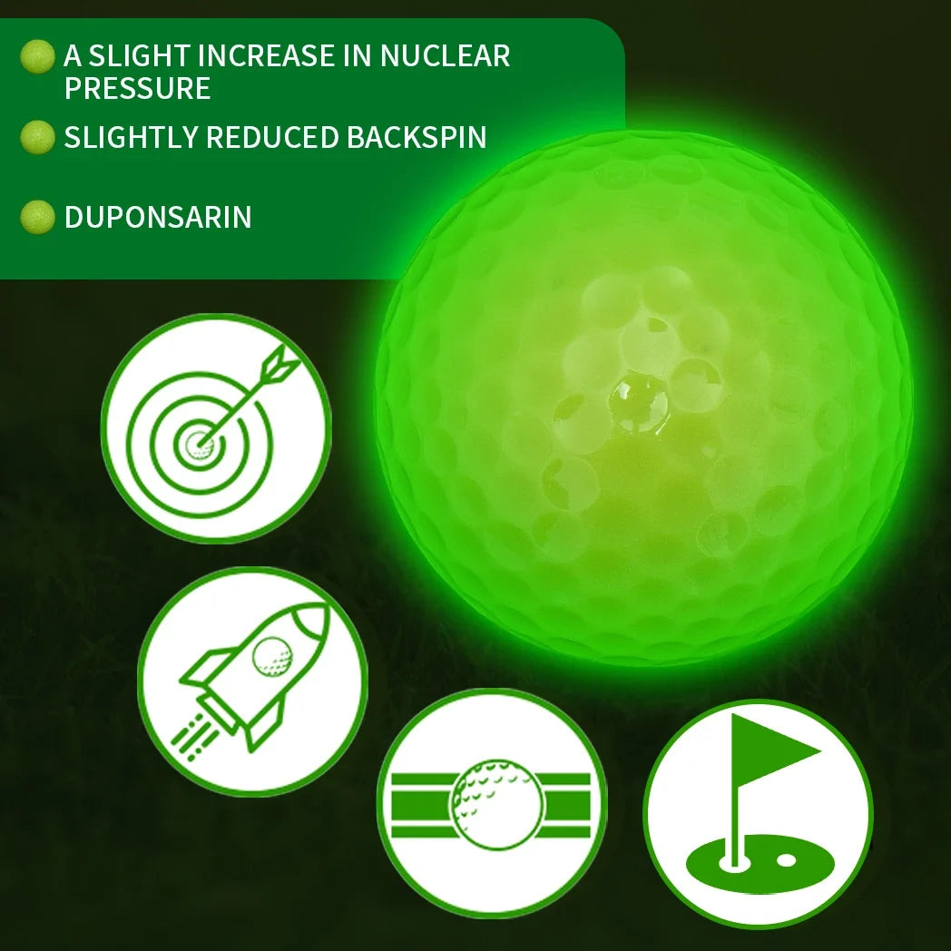 Caiton Glow Golf Balls: Long-Lasting Luminous for Night