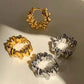 Vintage Metal Irregular Wavy Pleated Hoop Earrings | 2026 New Trendy Geometric Temperament Jewelry