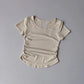 Women's Summer Mesh Yoga Pleated Fitness T-Shirt