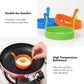 3Pcs Silicone Egg Rings for Breakfast | Food Grade Frying Molds