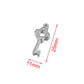 Gold Plated Heart Lock Key Pendant Set | 5pcs Stainless Steel Charms for DIY Jewelry