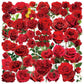 50 Transparent Flower Stickers | PET Decorative Craft Set for Journals and Notebooks