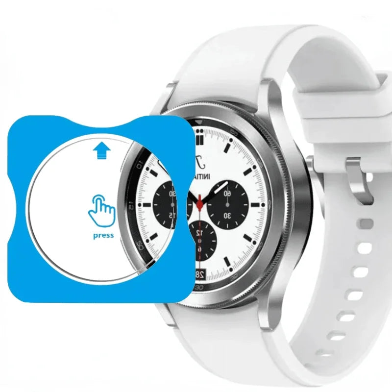 Tempered Glass Film Quick Pasting For Samsung Galaxy Watch 8/7/6/5/4 40mm 44mm Ultra 47mm Protective Screen Film Watch 8 Classic