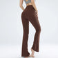 Slim Fit Yoga Leggings with Wide Leg Style