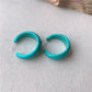C-Shape Resin Hoop Earrings | Colorful Geometric Acrylic Jewelry for Women