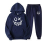 Men's 2-Piece Winter Casual Sweatsuit Fleece Hoodie & Joggers Set