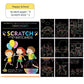 Magic Rainbow Scratch Art Painting Paper Kit | Kids DIY Educational Toy