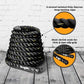Battle Ropes with Protective Sleeve Home Gym Strength Training