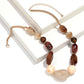 Vintage Acrylic Irregular Beaded Chain Necklace | Geometric Clavicle Choker Jewelry