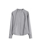 Slim Fit Yoga Long Sleeve Workout Top with Thumb Holes