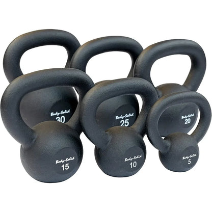 Matte Black Kettlebell for Weightlifting & Cross Training