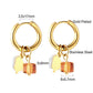 LUXUSTEEL Animal Hoop Earrings | Stainless Steel Drop Earrings for Women