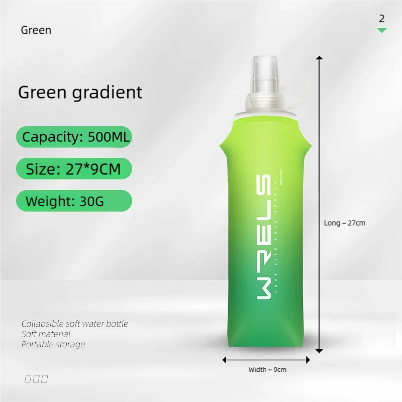 Folding Soft Flask Water Bottle – Portable Hydration Bottle