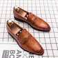 2025 New Red Dress Shoes Wedding Shoes shoes men leather original Italian Classic Blue loafer Men Formal Flats Homme Zapatos