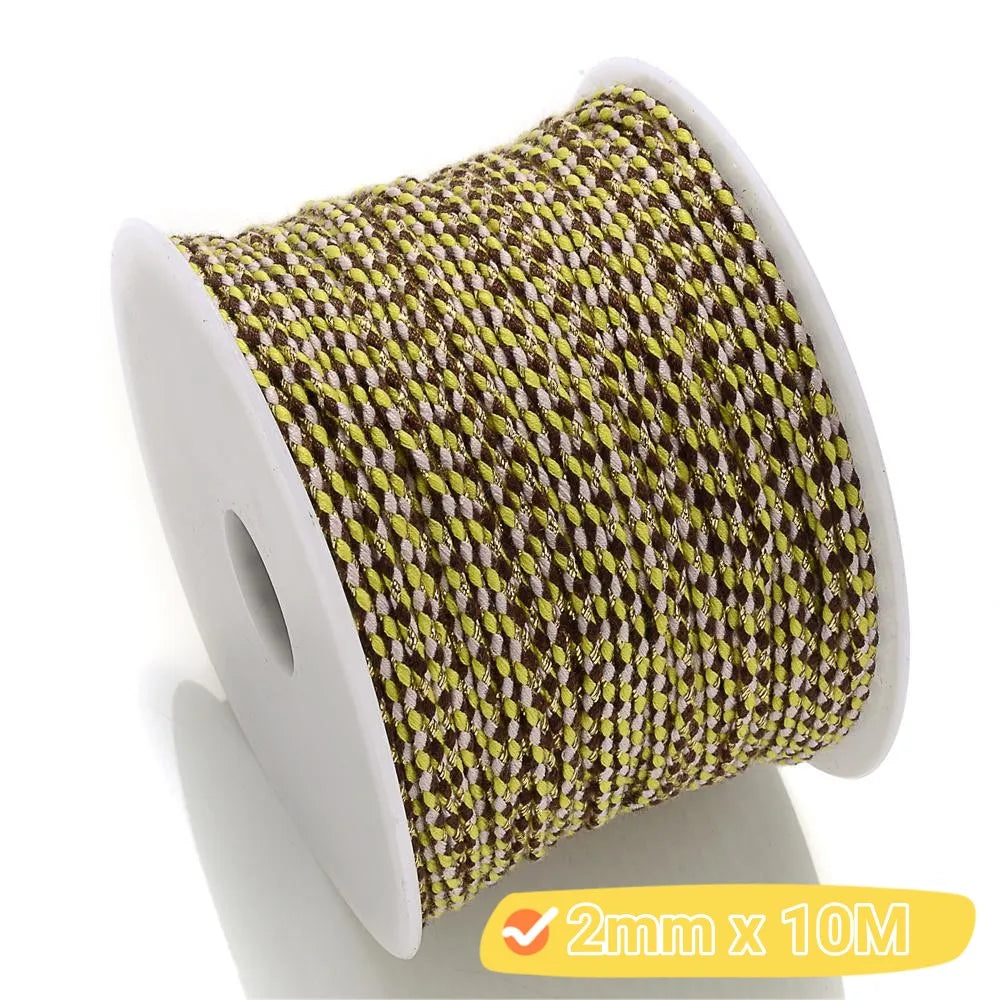 2mm Natural Cotton Rope 10m | DIY Craft Cord for Jewelry and Bohemian Decor