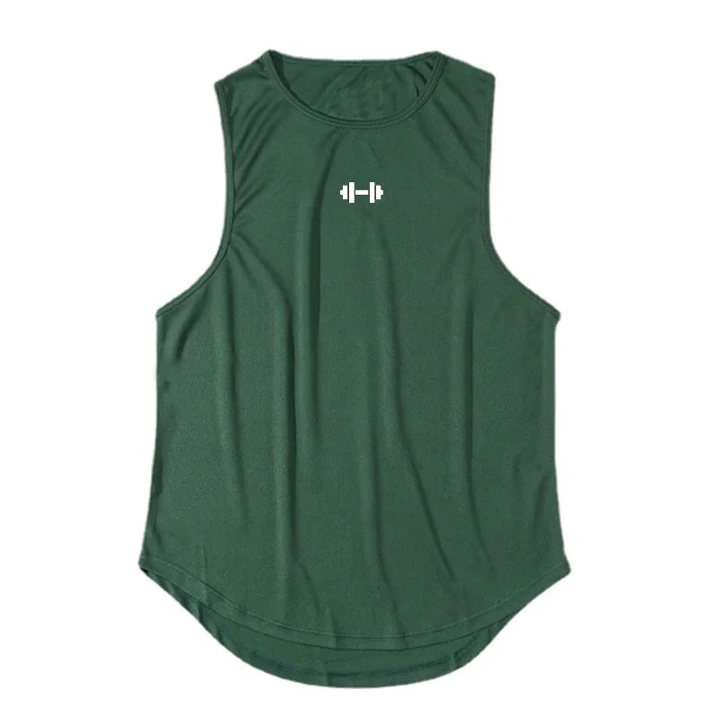 Men's Summer Running Vest & Gym Tank Top Quick-Dry