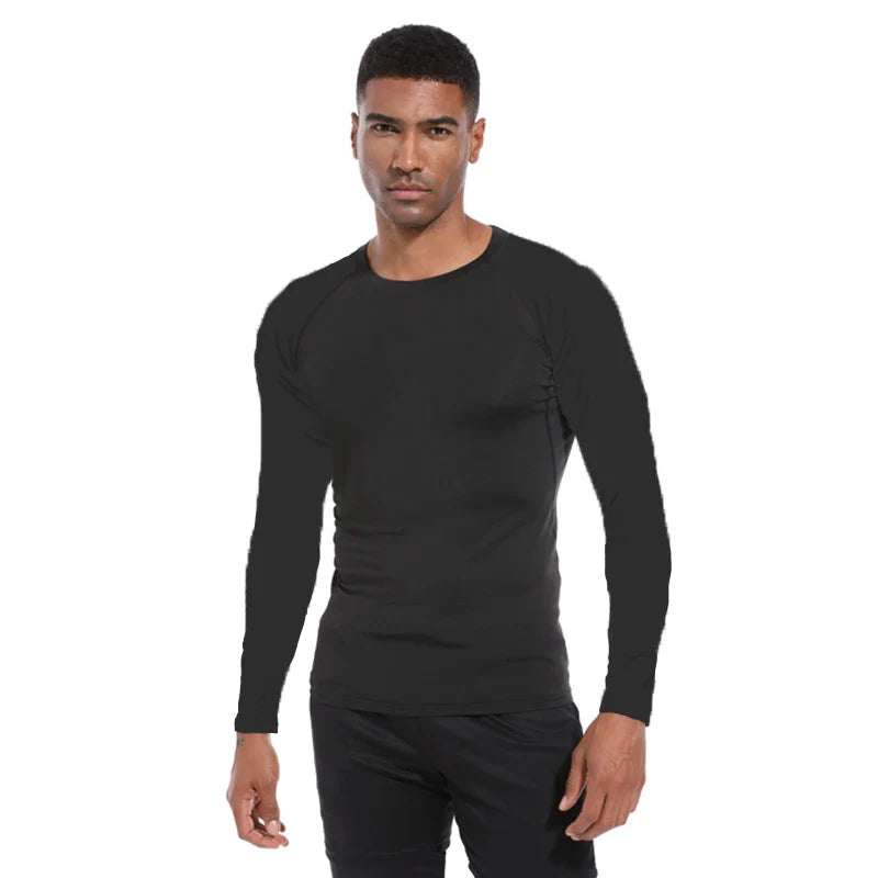 Men’s Long Sleeve Fitness Tee – Spring & Autumn Training Shirt