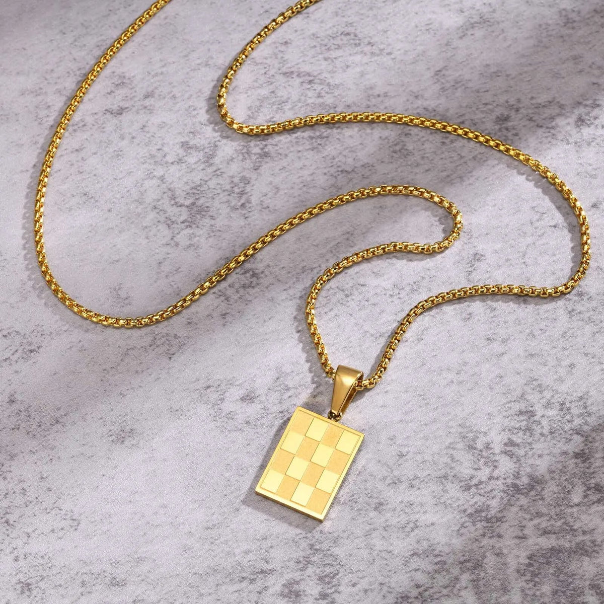 Small Dog Tag Pendant Necklace | Military Style Stainless Steel Gift for Men