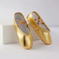 Men's And Women's Ballet Gold Silver PU Material Lace-up Soft Soled Dancing Shoes
