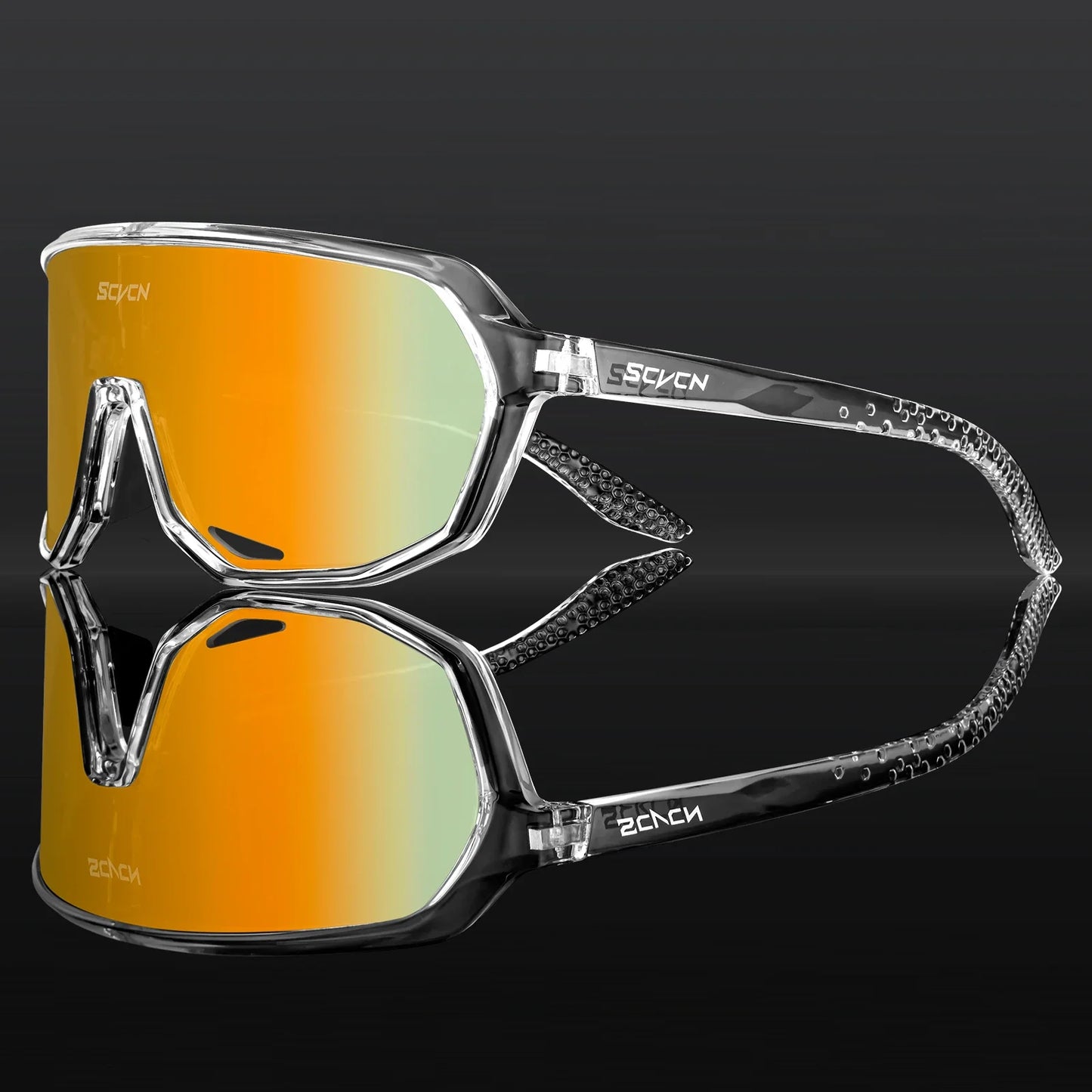 Scvcn - Photochromic Cycling Glasses for Men Bicycle Eyewear Mountain Bike Cycling Goggles UV400 MTB Road Sunglasses Women