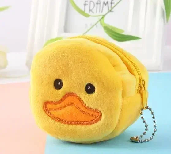 Cartoon Cute Pig Animal Coin Purse | Kawaii Soft Plush Zipper Wallet for Kids