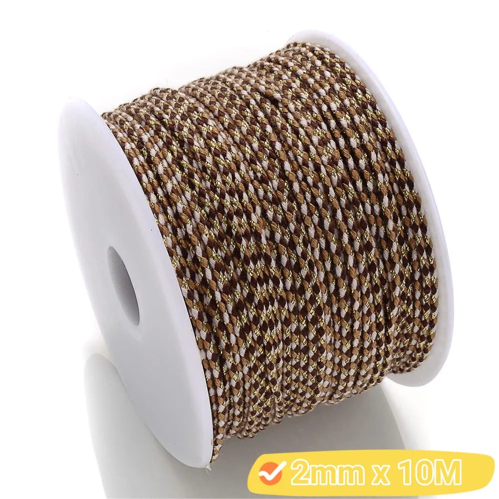2mm Natural Cotton Rope 10m | DIY Craft Cord for Jewelry and Bohemian Decor