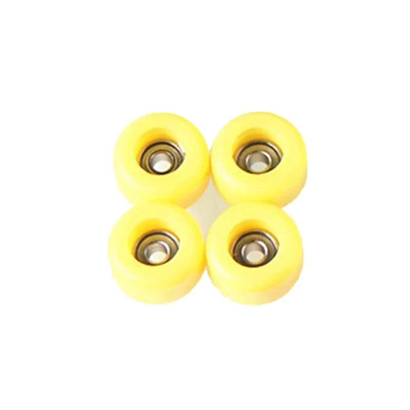 4Pcs/Set Urethane CNC Bearing Fingerboard Wheels | Professional PU + Metal