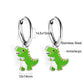 LUXUSTEEL Animal Hoop Earrings | Stainless Steel Drop Earrings for Women