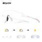 SCVCN Ultralight Photochromic Sports Running Sunglasses Men Women Outdoor Road Cycling Glasses UV400 Windproof Sandproof Goggles