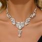 Water Drop Leaf Necklace | Women's Fashion Jewelry for Date and Party