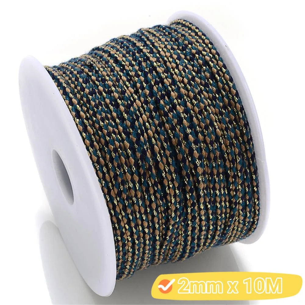 2mm Natural Cotton Rope 10m | DIY Craft Cord for Jewelry and Bohemian Decor