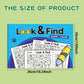 32 Pages Children's Hidden Object Coloring Book | Interactive Educational Matching Game